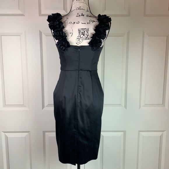 WHBM Ruffle Neckline Little Black Dress - Picture 4 of 16